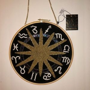 NWT Embroidery Hoop Loom astrology hand beaded